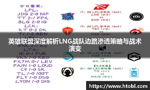 英雄联盟深度解析LNG战队边路渗透策略与战术演变